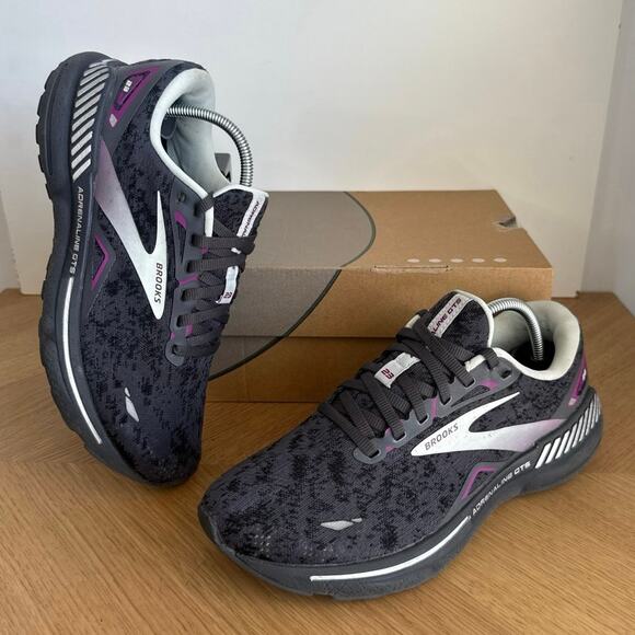 Brooks Shoes - Brooks Adrenaline 23 Grey/Teal Women’s Running Sneakers - SZ 8
